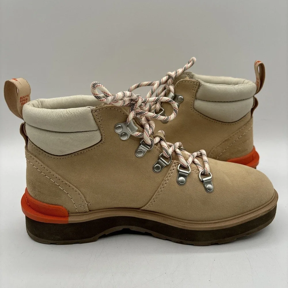 Sorel Hi-Line Hiker Women's 7.5 Suede Waterproof Boots Ceramic Tan NL4878-209‎